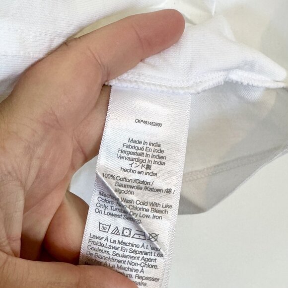 NWT Madewell White Puff-Sleeve Tee - Size: Extra Small - Picture 4 of 10